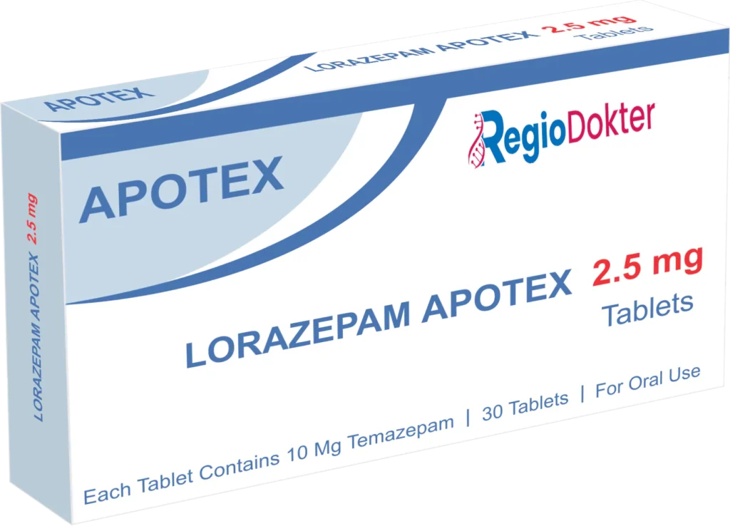 Lorazepam 2.5mg Regiodokter.com